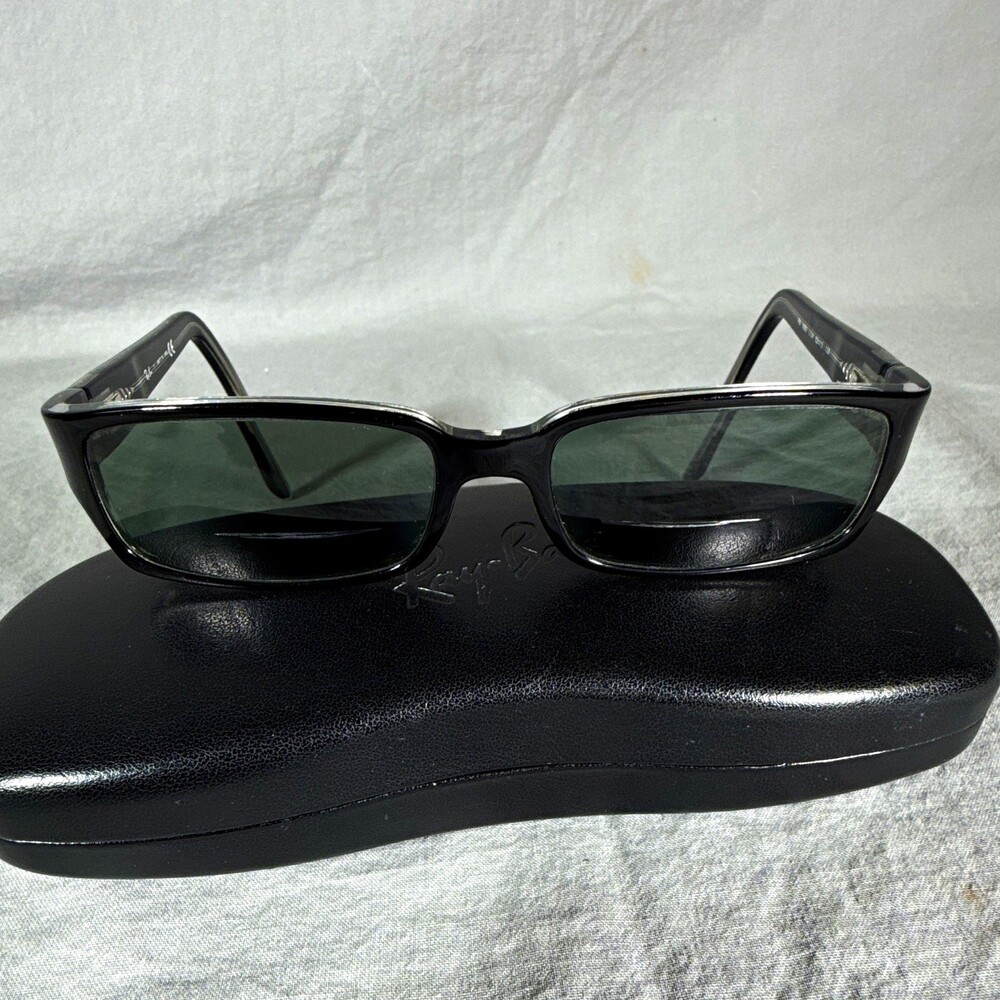 Ray-Ban RB5092 2034 Black / Crystal Rectangular Eyeglass Frames 52-15-135 W/Case